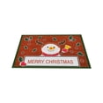 thumbnail image 1 of Tapis de Porte Rouges de Noël pour Entrée Extérieure, Tapis de Porte d'Entrée de Noël pour l'Intérieur, Tapis Brossé pour Vestibule de Porte d'Entrée, Tapis d'Entrée de Noël Anti-Saleté, Pas de Lavage, la Saleté Peut Être Coupée, Tapis Antidérapant, 1 of 8