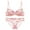 Pink, variant on Womens Sexy and Pure Lace Bra Set French Small Chest Gathering Ultrathin Underwear Set Women's Bras Sets Crotchless Xs Bras Sets for Women 2 Piece High Waist Blue 38/85C