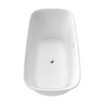 thumbnail image 2 of Pemberly Row 67" x 32" Flatbottom Freestanding Acrylic Soaking Bathtub - White, 2 of 18