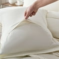 thumbnail image 5 of Davulos 7 Pieces Full Lightweight Solid White Comforter Set for All Seasons, Soft & Comfortable Bed in a Bag Set for Student/friends, A Cloud-Like Sleeping Space Bedding Set, 5 of 9