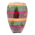 thumbnail image 1 of HomeRoots 354511 10 x 7 x 18 Po Vase Moderne Laqué Céramique Multicolore, 1 of 2