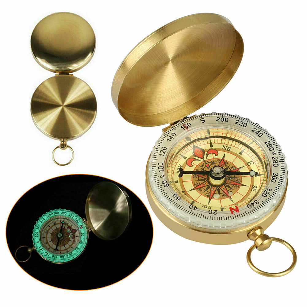 Details about   Nautical Antique Brass Vintage Style 2" Compass Camping Hiking Traveling Product 