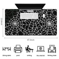 thumbnail image 5 of Long Mouse Pads for Desk,Halloween Spider Web Pattern Desk Mats on Top Of Desks, Desk Mouse Pad Extra Large with 3mm Non-Slip Base and Stitched Edge for Gaming,Office,Work,Home 47.3x23.6in, 5 of 5