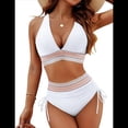 thumbnail image 1 of Bikini de Dos Piezas para Mujer, Cintura Alta, Cuello Halter, Traje de Baño XXL, 1 of 7