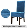thumbnail image 2 of 1/4/6X Velvet Stretch XL Dining Chair Cover Protector Washable Stool Seat Slipcover for Dining Room/Kitchen Wedding Banquet Decoration, 2 of 6