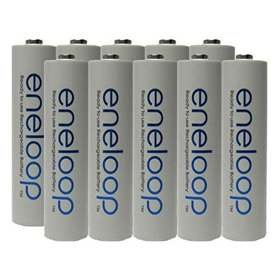 10 Pack Panasonic Eneloop AAA 4th generation 800mAh, Min. 750mAh NiMH Pre-Charged Rechargeable Batteries   Free Battery Holder