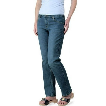 Levi Strauss Signature - Women's Mid-Rise Straight Leg Jeans