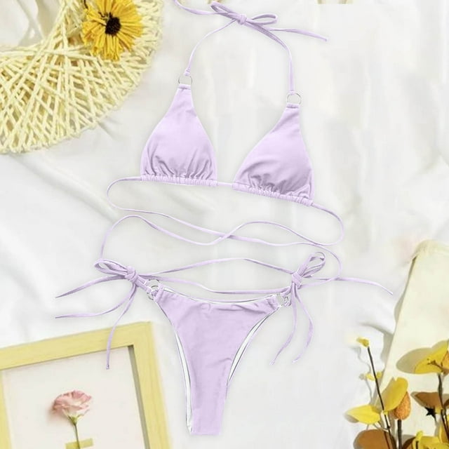 Traje de baño para mujer, moda, cómodo, bikini, traje de baño liso para mujer, bikinis, trajes de baño para mujer, conjuntos de bikini para mujer, trajes de baño bikini para mujer
