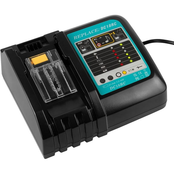 FUBIS Charger Compatible with Makita 14.4V-18V LXT Lithium Battery BL1415 BL1815 BL1850 BL1830 DC18RC DC18RA