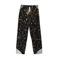thumbnail image 3 of Vsdgher Spiderweb Bats And A Spider Print Mens Pajama Pants Sleep & Lounge Pants, PJ Bottoms With elastic waistb and Pockets, 3 of 5