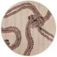 thumbnail image 2 of Unique Loom Outdoor Coastal Collection Area Rug - Seaknot (3' 1" Round Beige/Blue), 2 of 9