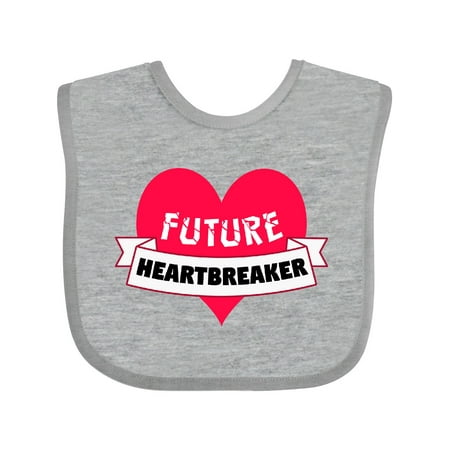 

Inktastic Valentine s Day Future Heartbreaker Gift Baby Boy or Baby Girl Bib
