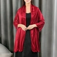 thumbnail image 4 of Shenmeida Solid Color Smooth Womens Shawls and Wraps, Wedding Party Shawl Scarf for Evening Dresses, 4 of 7