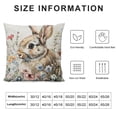 thumbnail image 5 of Nawypu Easter Floral Garland Bunny Throw Pillow Cover,Easter Pillow Covers, Bunny Decor,Bunny Pillow Covers,Spring Pillow Covers Flannel, 5 of 5