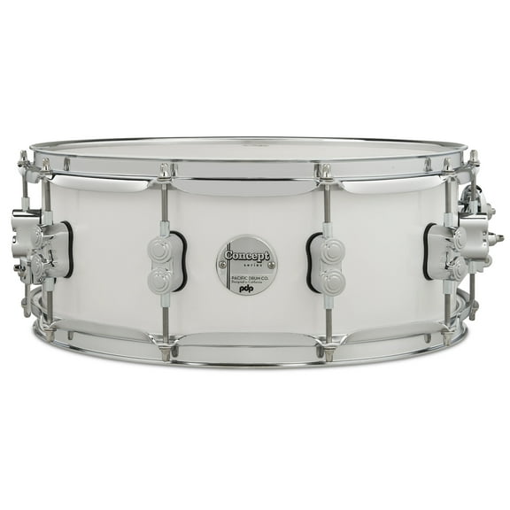 PDP Concept Maple 5.5x14 Pearlescent White Lacquer Snare