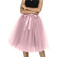thumbnail image 3 of Women's Skirt Tutu Adult Lolita Short Petticoat Midi Skirt For Dressy Occasions Womens Casual A Line Mini Skirt Cow Skirt Women Bohemian Skirts for Women Insulated Skirt Table Skirt 12 Drop Bed Skirt, 3 of 8