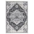 thumbnail image 2 of Luxee Designs Alexandria Collection 2x3 Area Rug, Medallion Rugs for Doorstep, Hallway, Entryway, Kitchen, Office, Pet Friendly, Low Pile, High Traffic Area, Stain Resistance - Dark Gray, 2 of 10