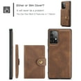 thumbnail image 2 of Wallet Case for Samsung Galaxy A54 5G with Detachable Card Slots Holder Magnetic Closure Cover, Premium PU Leather Slim Kickstand Soft Silicone Shockproof Lens Protective Case,Brown, 2 of 8