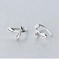 thumbnail image 5 of QQTDFG 925 Sterling Silver Leaf Branch Little Ear Cuff Hook Earrings Women Gift A1063-default, 5 of 9