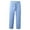 Light Blue, variant on WEAIXIMIUNG White Dress Pants Men Slim Fit Men's Spring and Autumn Beach Pants Solid Color Cott On and Linen Loose Drawstring Button Casual Pants Men