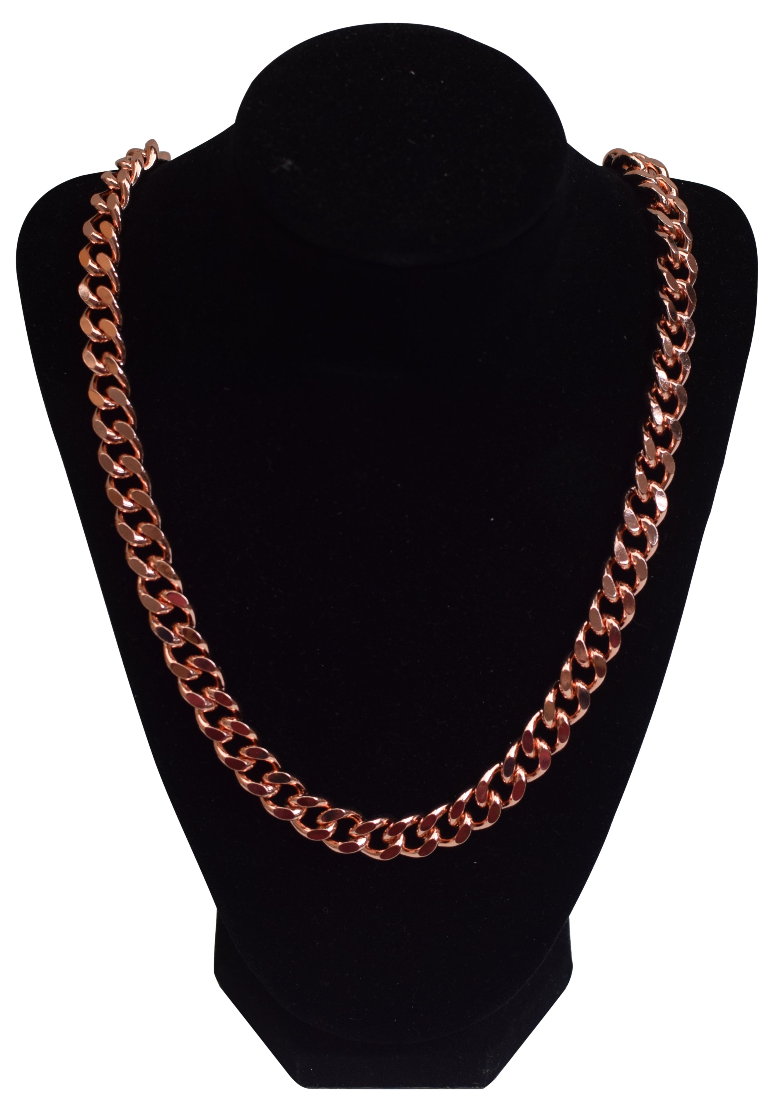 Marshal Solid Copper Heavy Mens Chain Link 24 inch Necklace