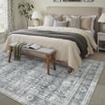 thumbnail image 5 of BERTHMEER 5'x7' Area Rugs for Living Room Washable Bedroom Rugs Distressed Vintage Oriental Traditional Print Low Pile Dusty Blue Rugs for Dining Room Farmhouse Nonsilp Carpet, Dusty Blue, 5 of 6