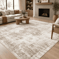 Area Rug 9x12 Washable Vintboho Medallion Rugs Non-slip Soft Low Pile ...