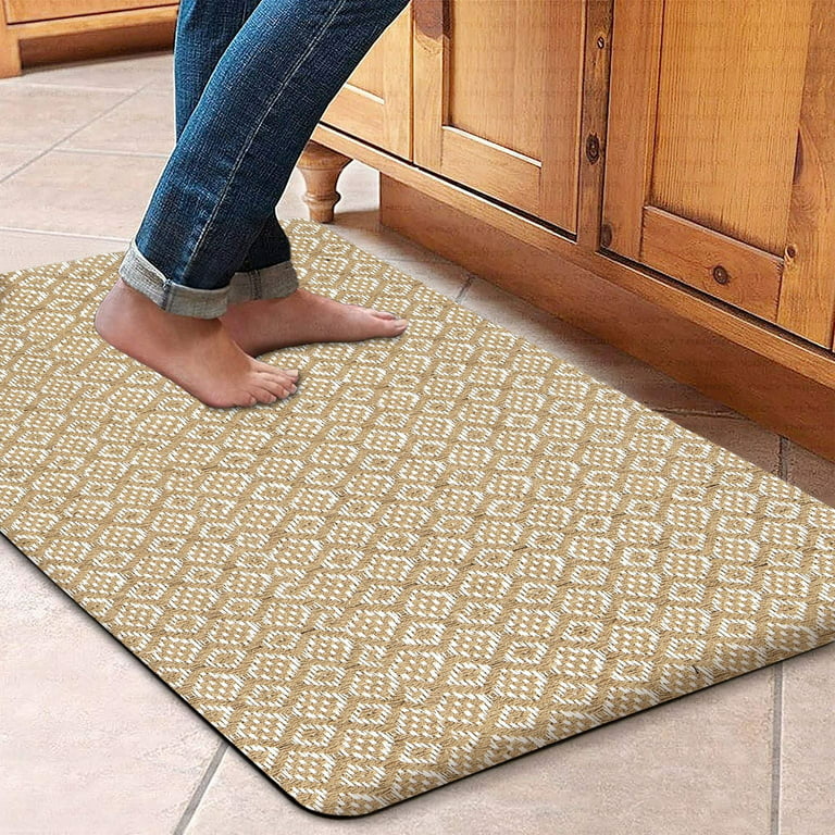 Cozy Trends Comfort Anti Fatigue Standing Cushioned Kitchen Mats [Set of 2] - 18''x48 |18x30| Comfort and Support for Long Hours | Non-Slip, Water-Resistant 