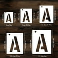 thumbnail image 6 of ZenCart 42Pcs Letter Stencils Set Multipurpose Symbol Numbers Craft Stencils Reusable Alphabet Templates DIY Art Projects, 6 of 8