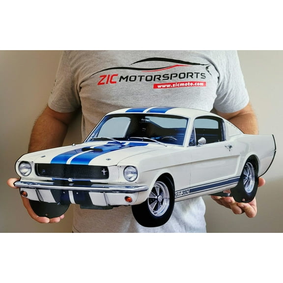 1965 Shelby GT350 Car Cut Out Metal Sign