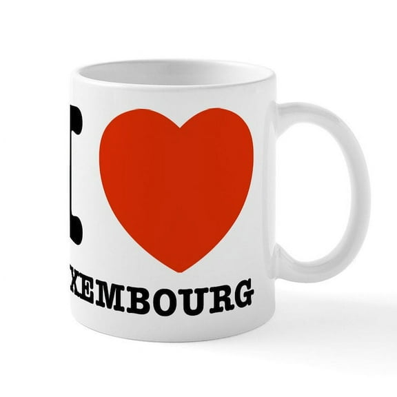 CafePress - I Love My Luxembourg Mug - 11 oz Ceramic Mug - Novelty Coffee Tea Cup
