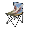 thumbnail image 2 of 600D Oxford Camping Chair Portable Foldable Chair Supports 220 lbs for Picnic, Fishing, Backpacking Cute Pig with Sunflower Field, 2 of 8