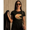 thumbnail image 5 of Pizza Pie & Slice Toddler & Women's T-Shirt Matching Set Mom & Son Daughter Set Mom Black Medium / Toddler Black 3T, 5 of 7