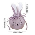 thumbnail image 3 of Japceit Easter Bunny Gift Bags, Drawstring Velvet Bunny Ear Candy Bags for Party, Easter Egg Hunt Supplies and Holiday Celebration, Festive Treat Containers, 3 of 6