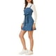 thumbnail image 5 of Vestido de mezclilla A-Line con tirantes ajustables para mujer INSPIRE CHIC, primavera verano, 3XL, azul, 5 of 7