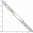 thumbnail image 3 of 925 Sterling Silver 8 Inch Engraveable Anchor Link Name Bar Identification Id Bracelet, 3 of 7