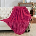 thumbnail image 7 of Home Soft Things Plain Faux Fur Throw - Chilli Pepper - 60" x 80", 7 of 7