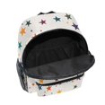 thumbnail image 6 of FORMRS School Backpack with Front Zippered Pocket 12" Student Travel Daypack, Beige Stars, 6 of 6