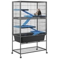 thumbnail image 1 of QinaQin 59-Inch Tall Ferret Cage, Multi-Level Design, Removable Partitions, Indoor Small Animal Habitat, Suitable for Guinea Pigs, Rabbits, Chinchillas, Hamsters, Etc., Spacious Pet Cage, 1 of 8