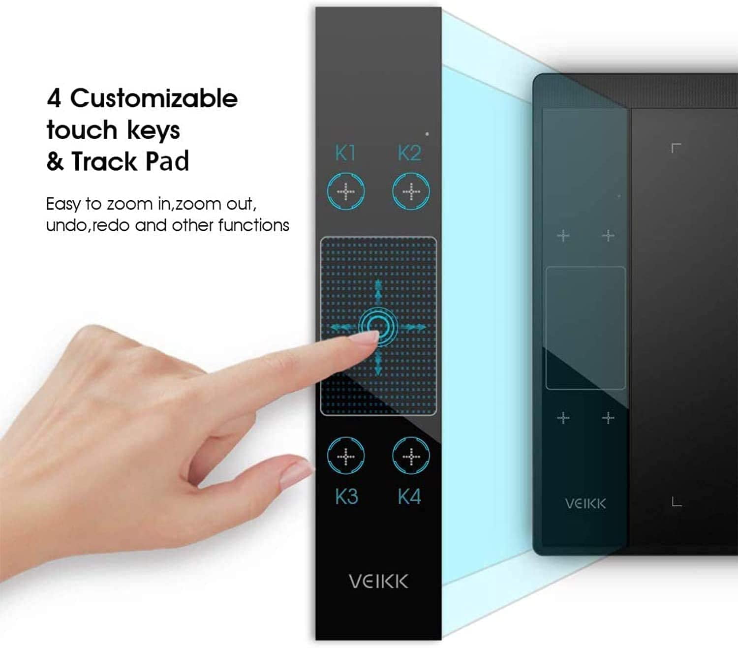 VEIKK Graphics Drawing Tablet A30 10x6 inch Digital Art Pad for Mac,Windows,Linux and Android