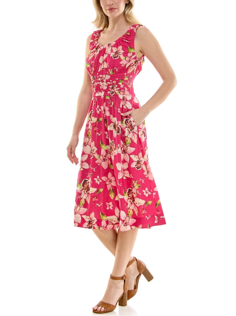 nicole miller midi dress Nicole Miller Women's Midi Tank Dress sizes,S-XL, Size: Small, Pink