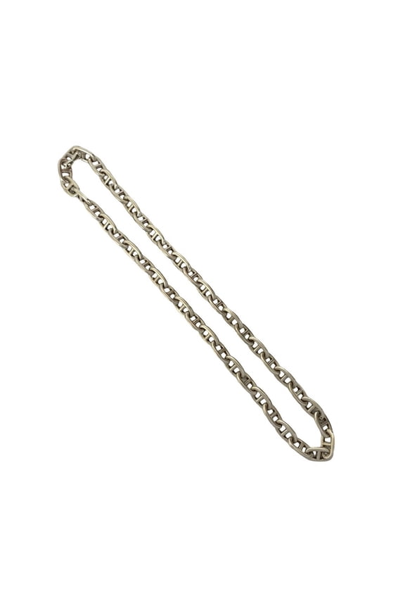 Pre-Owned HERMES Chaine d'Ancre PM Necklace, 43 links, cursive logo, sterling silver 925 chain,...