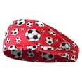 thumbnail image 2 of QuanTara Unisex Football Sports Headband, 8.85x3.54 Inch Adjustable Nylon Sweatband for Women & Men, Multiple Colors, Game Day, Workout, Running, Soccer Fan Accessory, 2 of 6