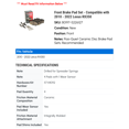 thumbnail image 2 of Front Brake Pad Set - Compatible with 2010 - 2022 RX350 2011 2012 2013 2014 2015 2016 2017 2018 2019 2020 2021, 2 of 2