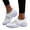 White, variant on Women's Arch Support Orthopedic Walking Shoes Comfortable Mesh Slip on Running Tennis Sock Sneakers