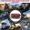 thumbnail image 6 of Car Battery Charger, 10Amp 12V 24V Automatic Smart Charger, Battery Maintainer Trickle Charger and Battery Desulfator W/ Temperature Compensation for Car Truck Motorcycle Lawn Mower Lead Acid Battery, 6 of 7
