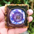 thumbnail image 5 of 2x Amethyst Crystal Sphere Orgonite Pyramid Obsidian Chakra Energy Orgone Stone, 5 of 17
