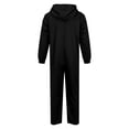 thumbnail image 4 of Boys Solid Hooded Onesie for Halloween, Full Zip Plush Jumpsuit with Ribbed, 4 of 5