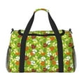 thumbnail image 1 of Fotbe St. Patrick's Day3 Bolsa de Viaje con Estampado, Bolsa de Fin de Semana para Mujer con Compartimento para Zapatos, Bolsa de Gimnasio con Bolsillo Húmedo, 1 of 7