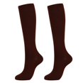 thumbnail image 1 of Bas de Compression de Course Hommes Femmes Chaussettes de Sport Marathon Chaussettes de Randonnée 20-30 mmHg Ajustement Vol Grossesse Enflure Varices QYSZ03-coffee L-TG, 1 of 6